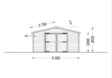 Einzelgarage aus Holz (44mm), 5x6m, 30m² – Bild 9