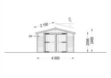 Einzelgarage aus Holz (44 mm), 4x7.5 m, 30 m² – Bild 8