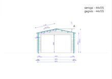 Einzelgarage aus Holz (44 mm), 4x7.5 m, 30 m² – Bild 6