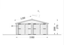 Doppelgarage aus Holz (44mm), 6x8 m, 48m² – Bild 8