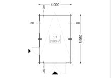Einzelgarage mit Pultdach (44 mm), 4x6 m, 24 m² – Bild 8