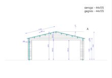 Doppelgarage aus Holz TWIN (44mm) 6x6m, 36m² – Bild 7