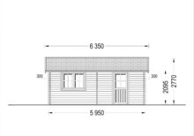 Doppelgarage aus Holz (44 mm) 6x6 m, 36 m² – Bild 9