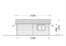 Doppelgarage aus Holz (44 mm) 6x6 m, 36 m² – Bild 6