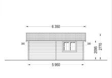 Einzelgarage aus Holz (44mm) 6x6m, 36m² Aktion – Bild 10