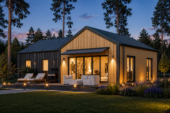 Holzhaus VALENTIN (Isoliert, 66 mm + Holzverschalung), 79 m² – Bild 3