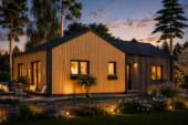 Holzhaus VALENTIN (Isoliert, 66 mm + Holzverschalung), 79 m² – Bild 5