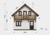Holzhaus LISA (PREMIUM Isoliert, 66 mm + Holzverschalung), 80 m² – Bild 6