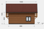 Holzhaus LISA (PREMIUM Isoliert, 66 mm + Holzverschalung), 80 m² – Bild 5