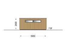 Holzgarage mit Flachdach mit 34mm + Holzverschalung, 4x6m, 24m² – Bild 11