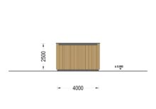 Holzgarage mit Flachdach mit 34mm + Holzverschalung, 4x6m, 24m² – Bild 12