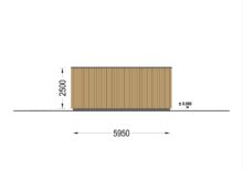 Holzgarage mit Flachdach mit 34mm + Holzverschalung, 4x6m, 24m² – Bild 8