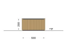 Holzgarage mit Flachdach (34mm + Holzverschalung), 5x6m, 30m² – Bild 8