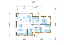 Holzhaus VALENTIN (Isoliert, 66 mm + Holzverschalung), 79 m² – Bild 2