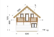 Holzhaus LISA (PREMIUM Isoliert, 66 mm + Holzverschalung), 80 m² – Bild 7