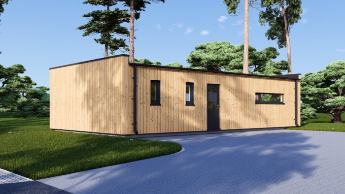 Holzhaus BERTA 2 (44 mm + Holzverschalung), 60 m² – Bild 7