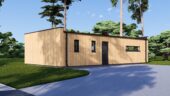 Holzhaus BERTA 2 (44 mm + Holzverschalung), 60 m² Isoliert – Bild 7