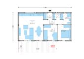 Holzhaus BERTA 2 (44 mm + Holzverschalung), 60 m² – Bild 8