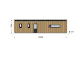 Holzhaus BERTA 2 (44 mm + Holzverschalung), 60 m² – Bild 9