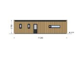 Holzhaus BERTA 2 (44 mm + Holzverschalung), 60 m² Isoliert – Bild 9