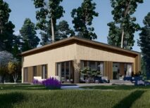 Holzhaus Zürich (66 mm + Holzverschalung), Isoliert 96 m²