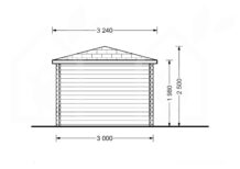 Premium Gartenhaus ALAN (28mm), 3x3m, 9m² – Bild 10