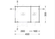 Premium Gartenhaus Bregenz, 4.5x3 m, 13 m² – Bild 6