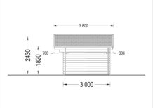 Premium Gartenhaus Bregenz, 4.5x3 m, 13 m² – Bild 10