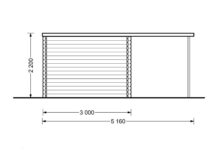 Gartenhaus ALAN PLUS (28mm), 5x3m,  9m² + 6.5m² – Bild 9
