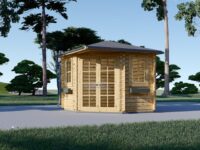 Premium Gartenhaus ALAN (28mm), 3x3m, 9m²