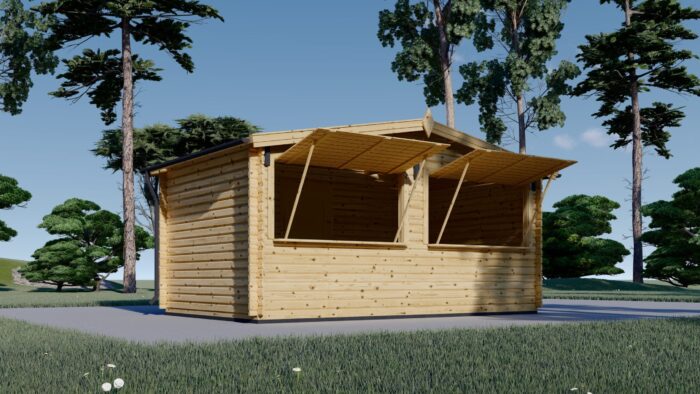 Verkaufskiosk (28 mm), 5x3 m, 15 m² – Bild 1