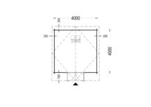 Gartenhaus PALM, 4x4m, 16m² – Bild 6