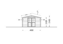 Gartenhaus PALM, 4x4m, 16m² – Bild 7