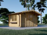 Premium Gartenhaus RUDI (34mm) 4x3m, 12m²