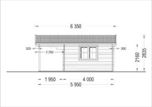 Gartenhaus KLAUS 6x6m, 36m² – Bild 7