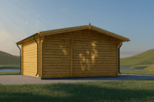 Premium Gartenhaus Donau,4x3m, 12m² – Bild 4