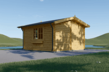 Premium Gartenhaus Donau,4x3m, 12m² – Bild 2