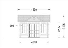 Premium Gartenhaus BRÜSSEL, 4x3m, 12m² – Bild 7