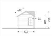 Premium Gartenhaus BRÜSSEL, 4x3m, 12m² – Bild 8