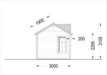 Premium Gartenhaus BRÜSSEL, 4x3m, 12m² – Bild 8
