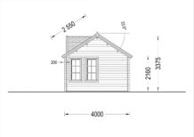 Gartenhaus BRÜSSEL 5.5x4 m, 22 m² – Bild 8
