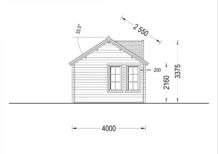 Gartenhaus BRÜSSEL 5.5x4 m, 22 m² – Bild 10