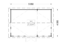 Gartenhaus DORA, 6x4 m, 24 m² – Bild 7