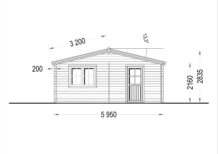 Gartenhaus Donau (44mm) 6x6m, 36m² – Bild 8