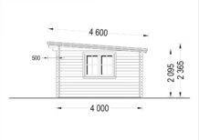Gartenhaus Donau 5x4 m, 20 m² mit Flachdach – Bild 9