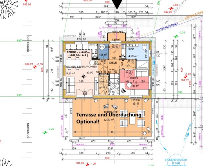 Blockbohlenhaus ERNI (66mm + Holzverschalung, Isoliert) 70 m² – Bild 2