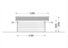 Premium Gartenhaus LINZ, 4x5m, 20m² – Bild 10