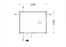 Gartenhaus LINZ, 5x4m, 20m² – Bild 10