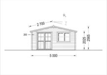 Premium Gartenhaus LINZ 5x5m, 25m² – Bild 8