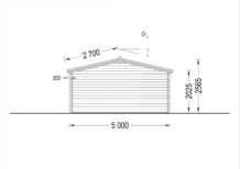 Premium Gartenhaus LINZ 5x5m, 25m² – Bild 10